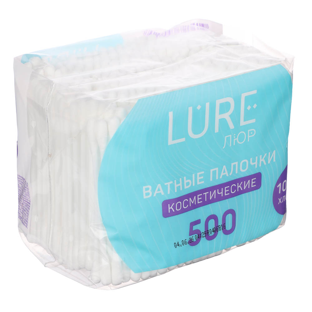 Ватные палочки LURE, пакет, 500шт, арт.№ 914-066