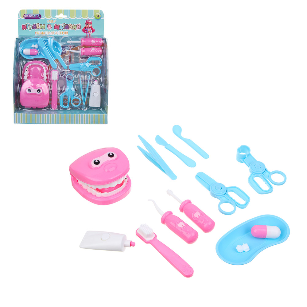 ИГРОЛЕНД Набор игровой "Играем в магазин", PP, ABS, 22х6,5х27, 3 дизайна, арт.№ 294-215