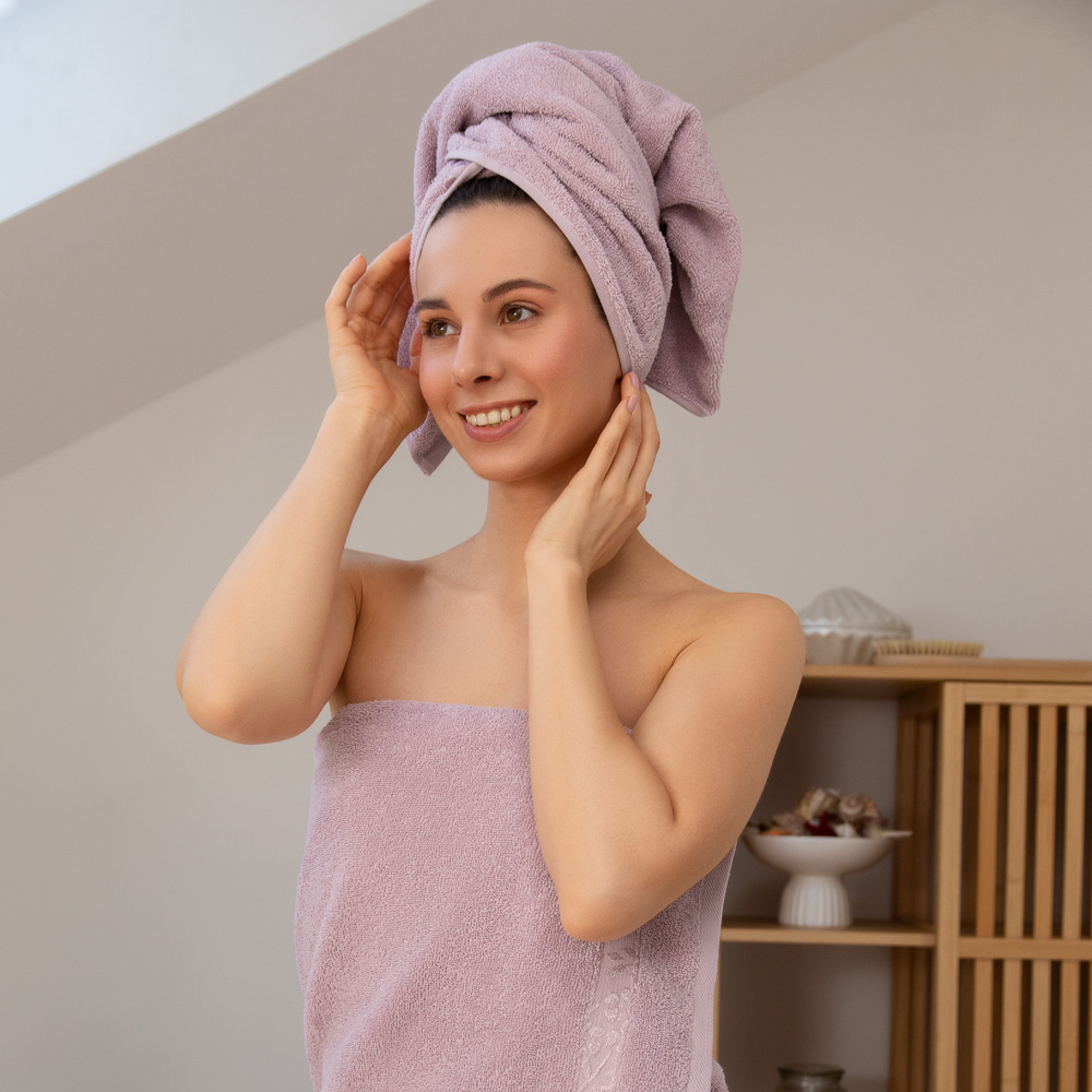 PROVANCE Шарли Комплект полотенец махровых, 100% хлопок, 30х50, 50х90, 70х130, 430г/м, розовый, арт.№ 484-181