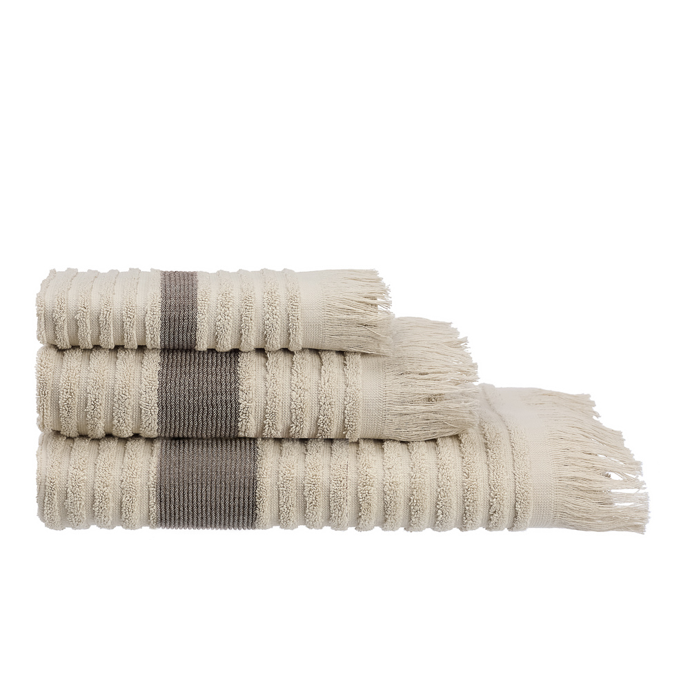 PROVANCE Хейзел Комплект полотенец махровых, 100% хлопок, 30х50, 50х90, 70х130, 500г/м, бежевый, арт.№ 484-182