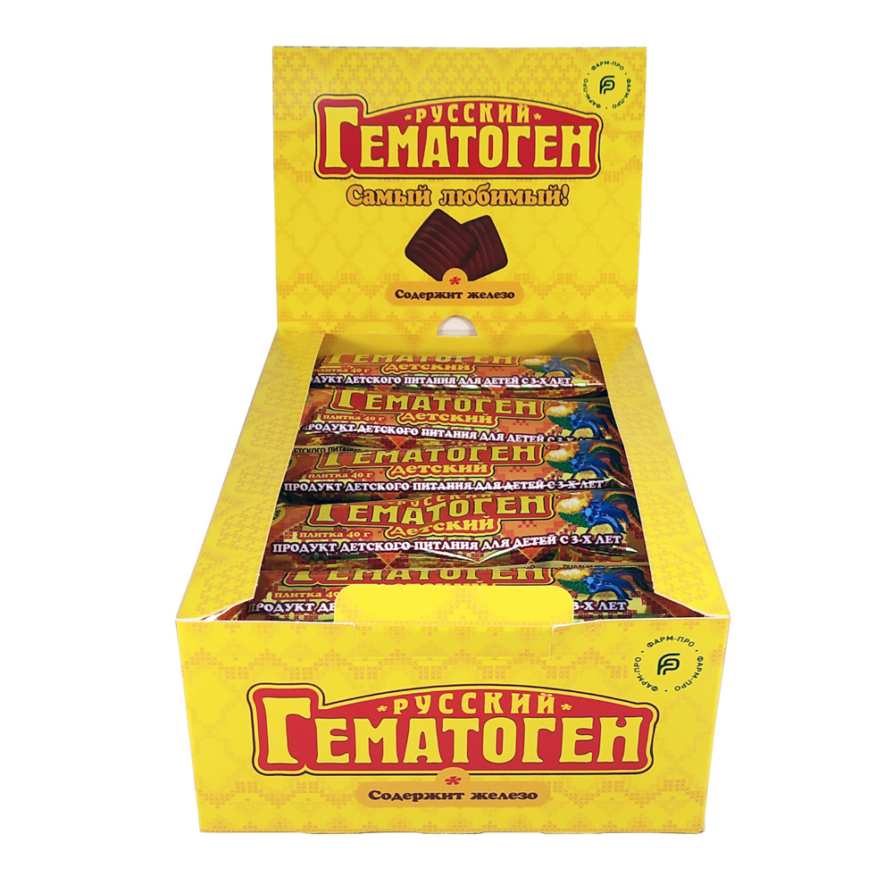 Гематоген Русский детский, 40г, арт.№ 015-213