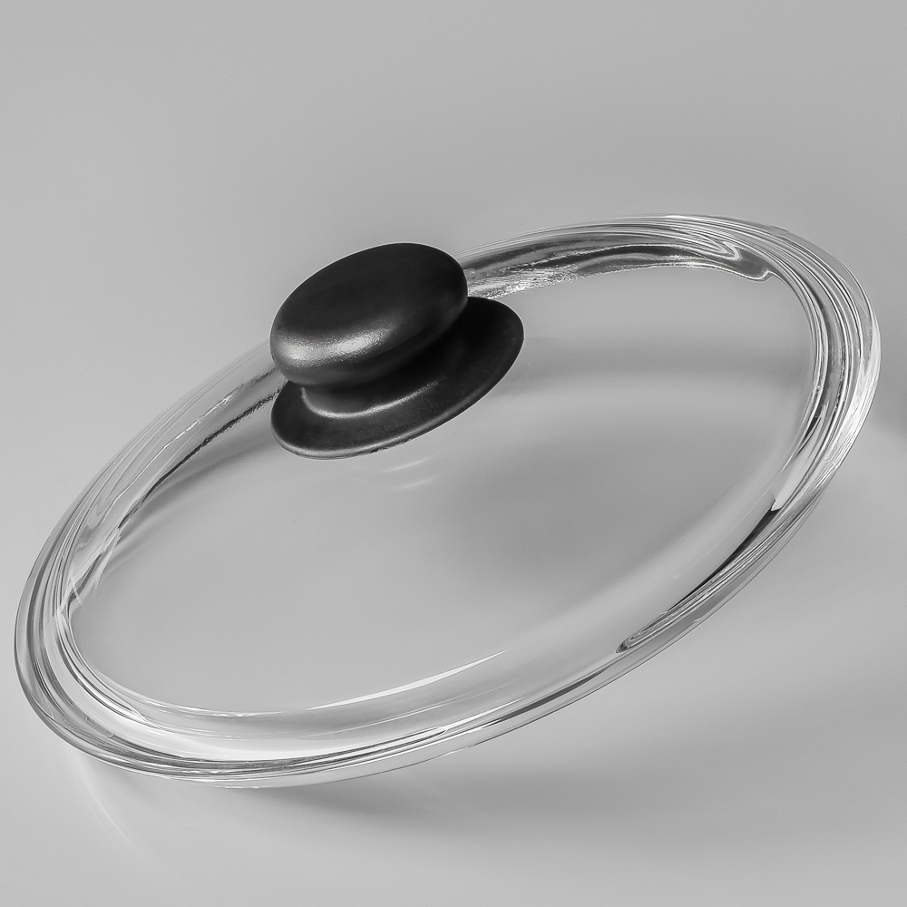 SATOSHI Крышка стеклянная безободковая с ручкой 20см, арт.№ 848-315