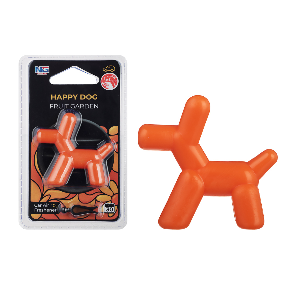 NEW GALAXY Ароматизатор на дефлектор 10гр.,Happy Dog фрукт. сад,сладк.вишня,черн. бархат,север.ветер, арт.№ 794-703