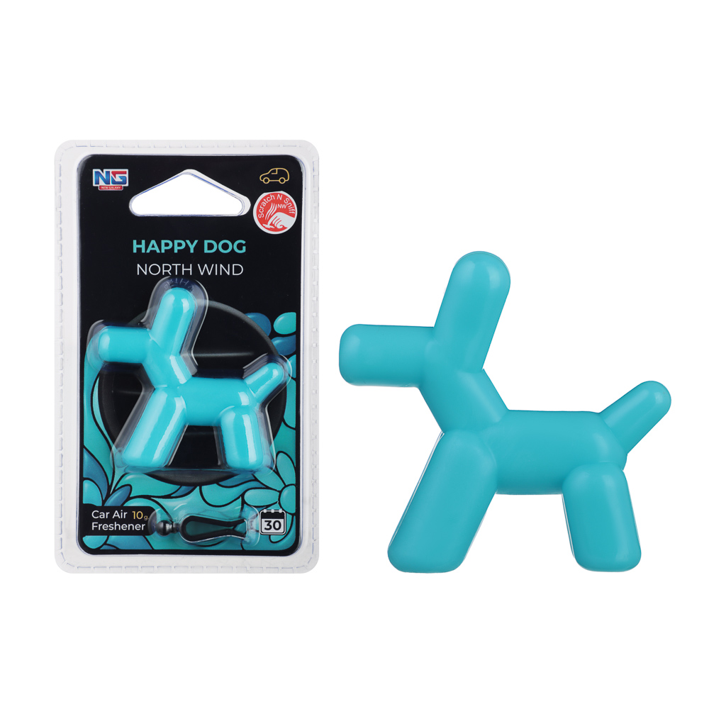 NEW GALAXY Ароматизатор на дефлектор 10гр.,Happy Dog фрукт. сад,сладк.вишня,черн. бархат,север.ветер, арт.№ 794-703