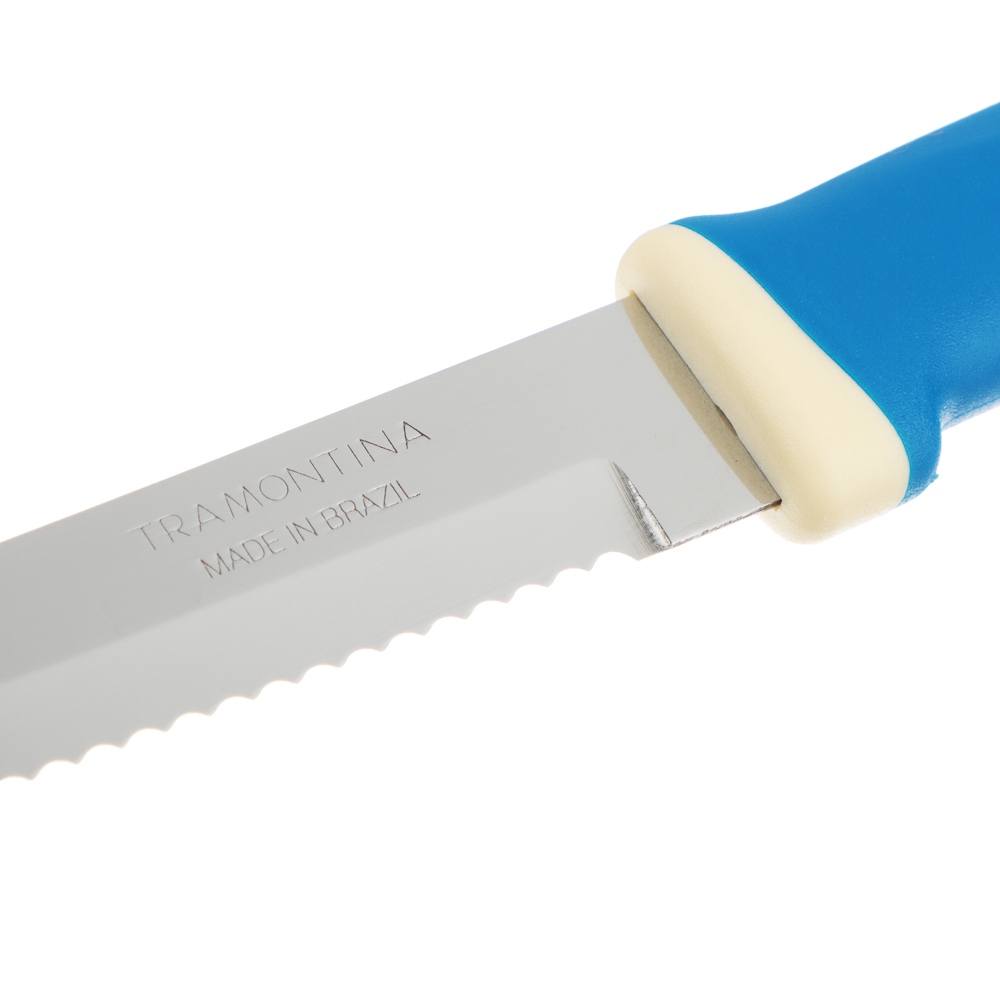 Tramontina Felice Нож для мяса с зубчатым лезвием 12.7см, картонный блистер, цена за 2шт, 23492/215, арт.№ 871-584