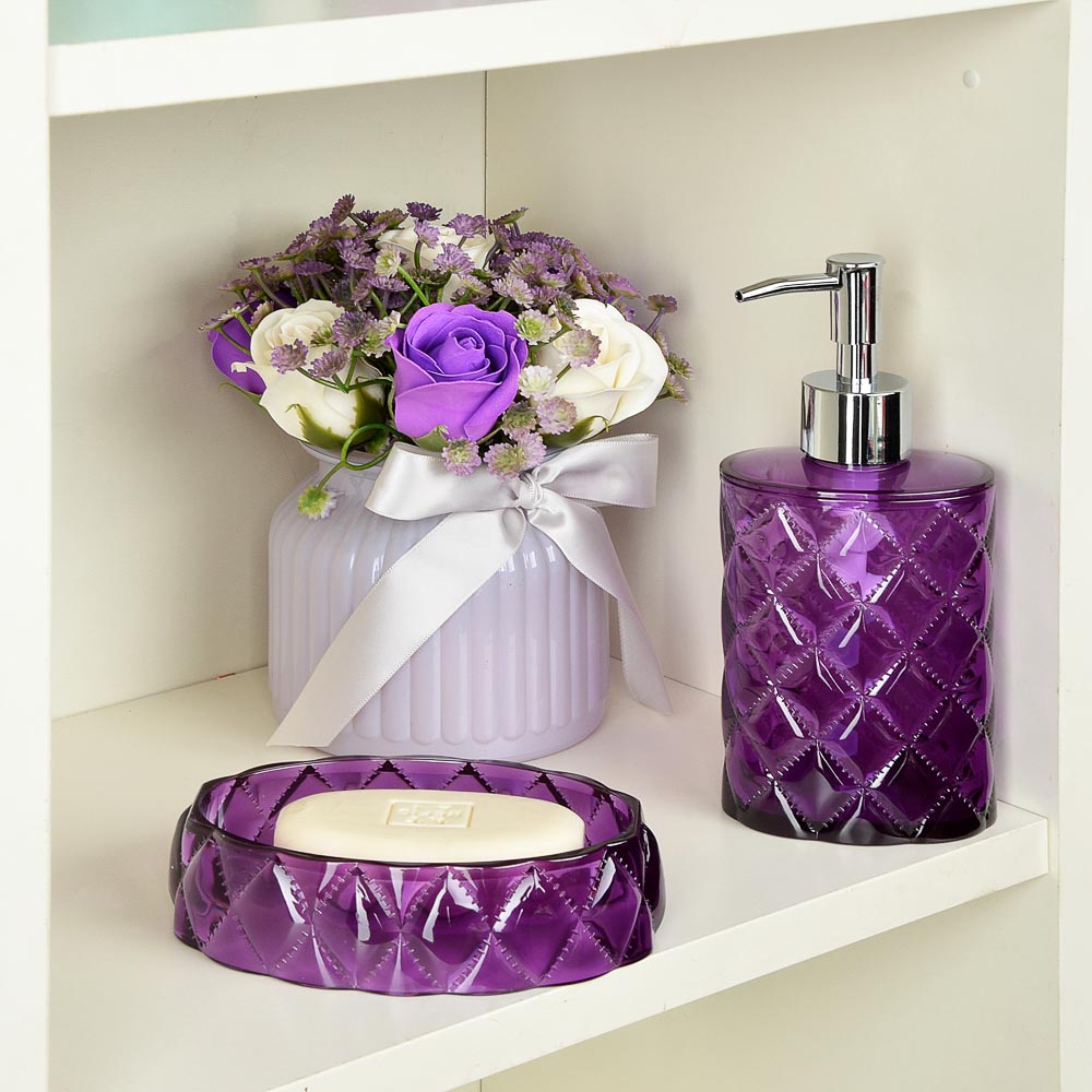 VETTA Мыльница, "Ромбо", пластик, 13,5х9,5х3,5см, 4 цвета, арт.№ 463-909