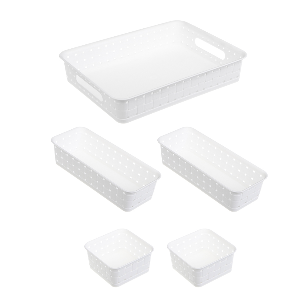 Набор лотков для мелочей тм VETTA, пластик, 3 размера в одном комплекте, 5шт, арт.№ 414-223