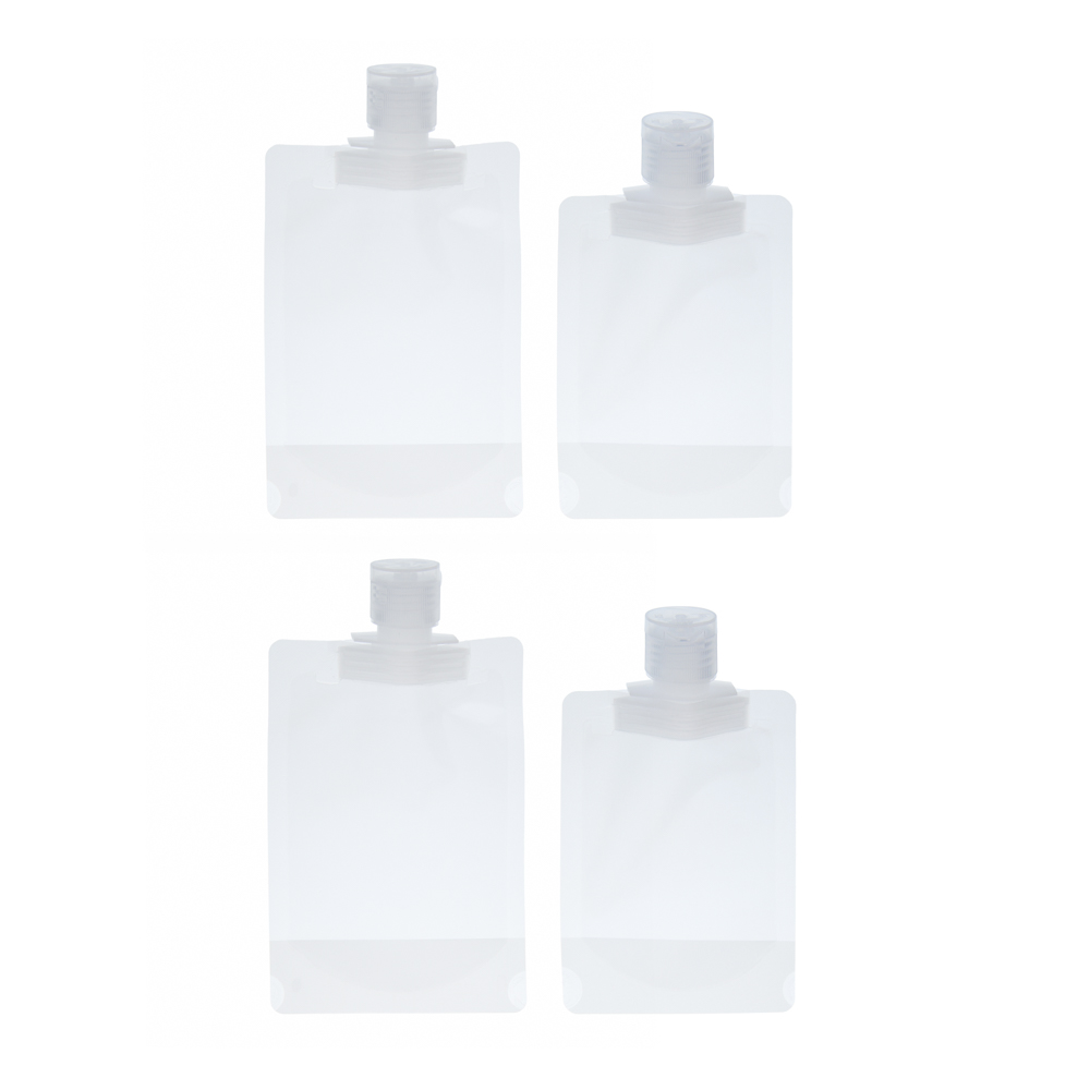 Набор мягких дорожных емкостей 4 шт тм ЮНИLOOK (100 мл х 2 шт, 50 мл х 2 шт), арт.№ 357-392