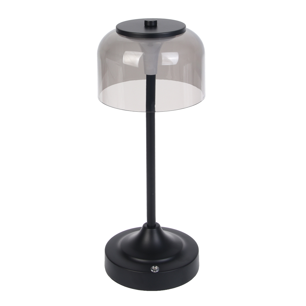 Светильник переносной настольный BY Гармония, 30 см, LED, 1200 мАч, 3 реж, металл, пластик, черный, арт.№ 476-631