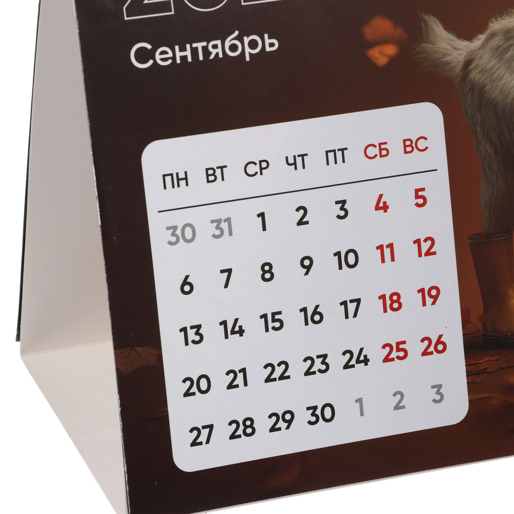 Календарь-домик настольный тм СНОУ БУМ "Символ Года 2027", 20x15см, арт.№ 584-109