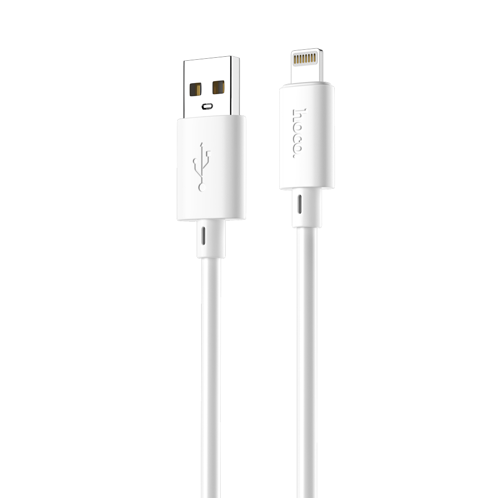 Кабель для зарядки USB(A)-iP hoco. модель X88, 1м, 2.4A белый, арт.№ 931-560