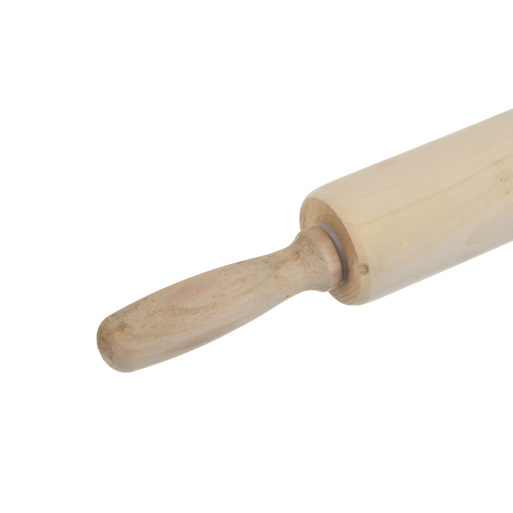 Скалка деревянная тм Vetta c вращающимися ручками, 42*5см, арт.№ 883-566