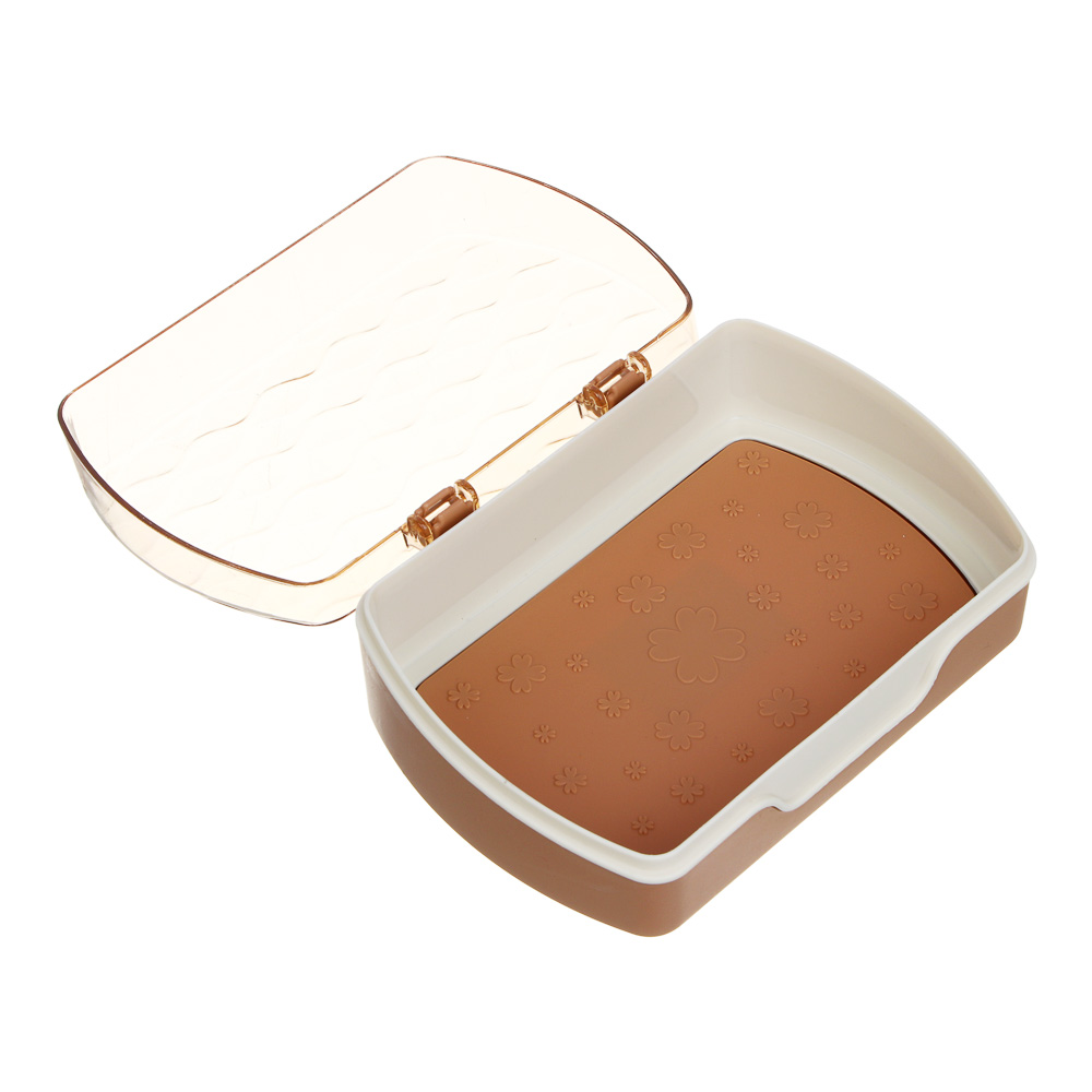 VETTA Мыльница, пластик, 13,5х9х5 см, 3 цвета, арт.№ 463-522