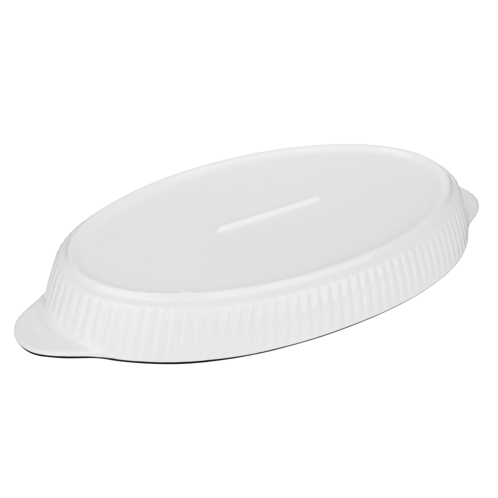 MILLIMI Соло Форма для сервировки овальная, 700мл, 36,5х21,5х3,5см, фарфор, арт.№ 816-013