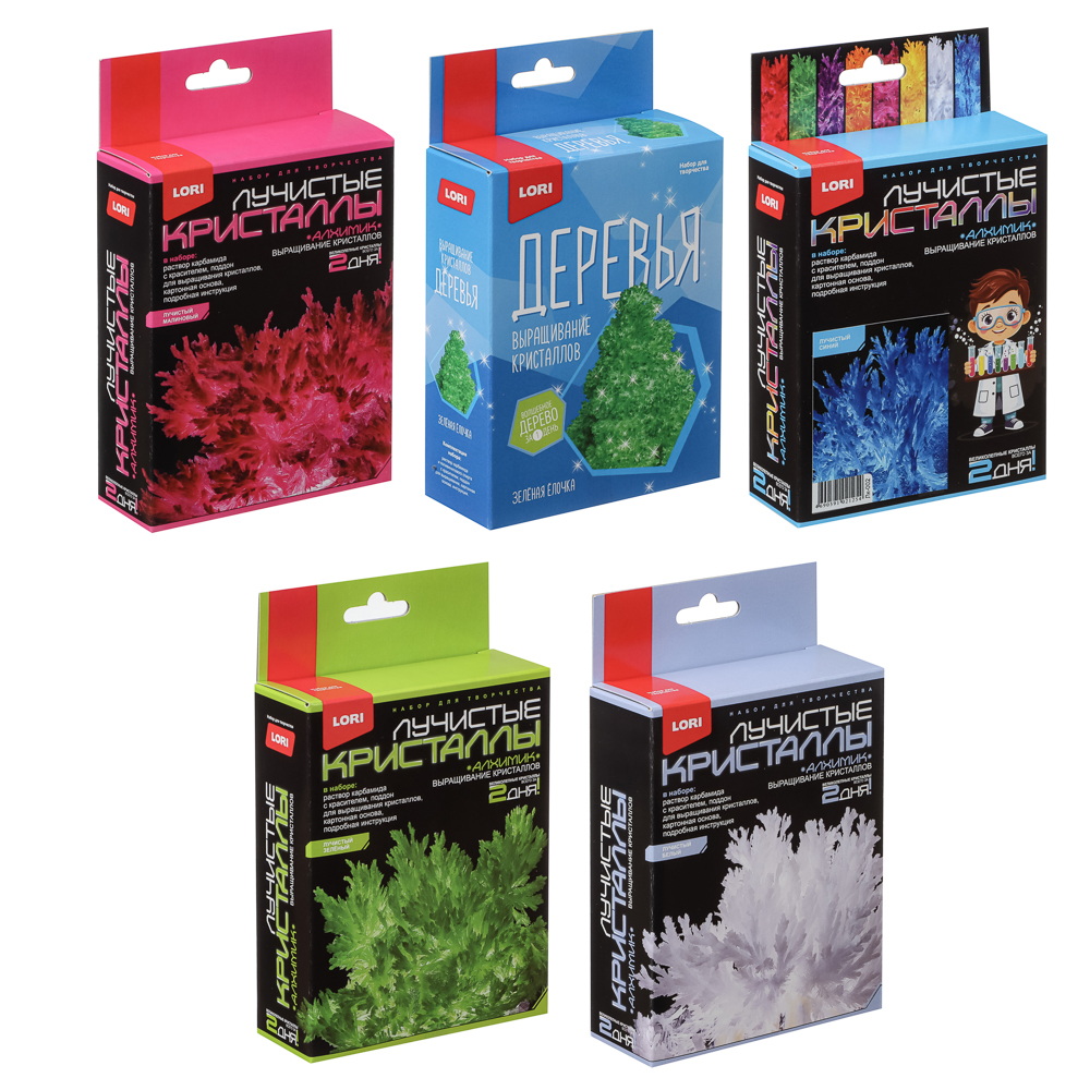 Набор для выращивания кристаллов, 11,3x13,5x4см, 6 дизайнов, арт.№ 283-251