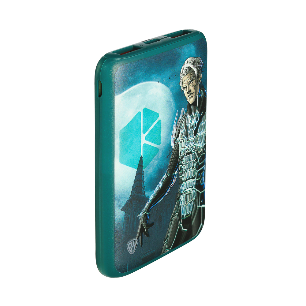 BY Аккумулятор мобильный, 5000 мАч, 2xUSB-A, 1xUSB-C,1xMicro-USB, QC+PD, 5А, Герои, КОЩЕЙ, арт.№ 031-090