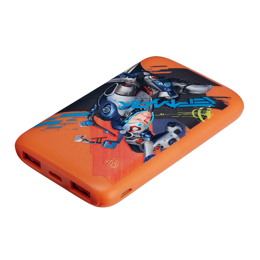 BY Аккумулятор мобильный, 5000 мАч, 2xUSB-A, 1xUSB-C,1xMicro-USB, QC+PD, 5А, Герои, ЕРМАК, арт.№ 031-092