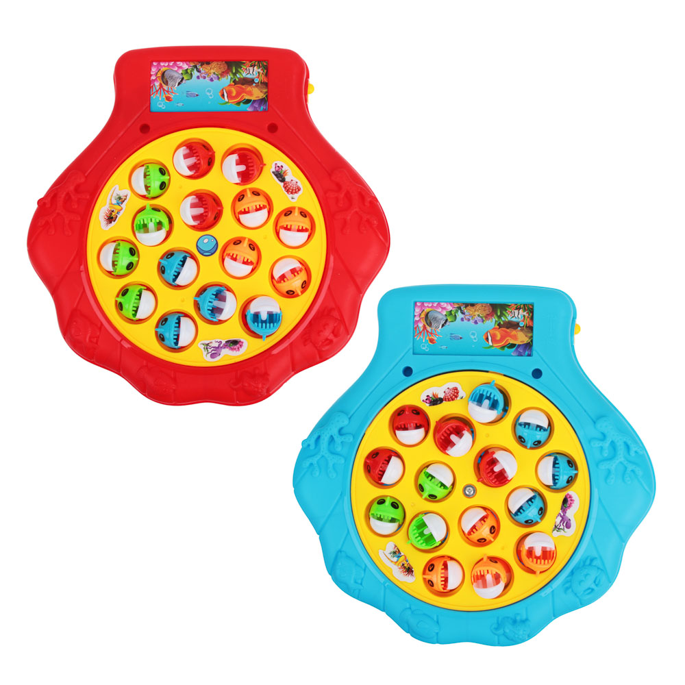 ИГРОЛЕНД Игрушка-рыбалка на батарейках, ABS, 2xAA, звук, 22х20,5х3см, арт.№ 262-237