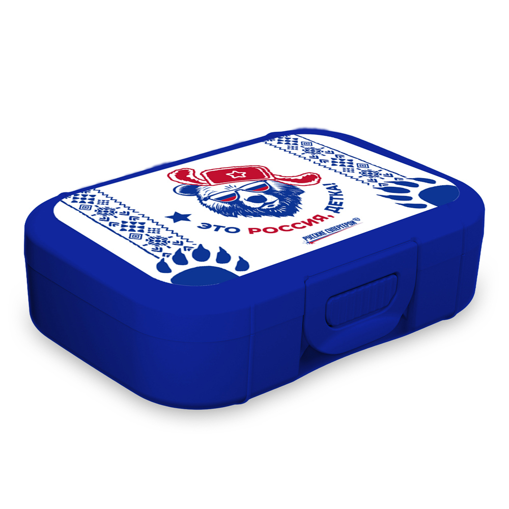 Это Россия, детка! Ланч-бокс 0,85л (18х12,5х5,5см), пластик, 2 цвета, арт.№ 861-612