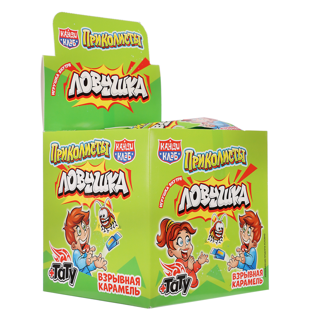 Взрывная карамель с игрушкой и татуировкой "Приколисты. Ловушка" 1г, арт.№ 347-362