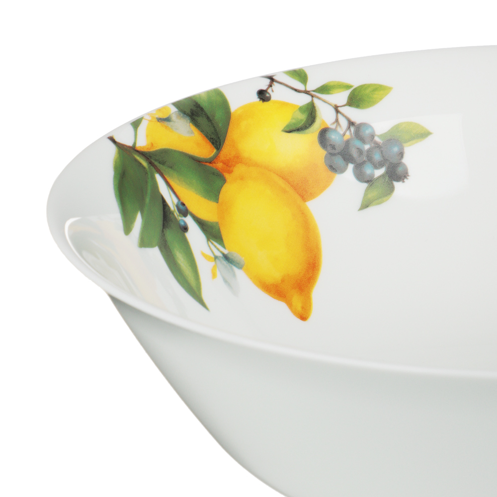 MILLIMI Лимоны Салатник, опаловое стекло, 1380мл, 23х6.6см, арт.№ 818-281