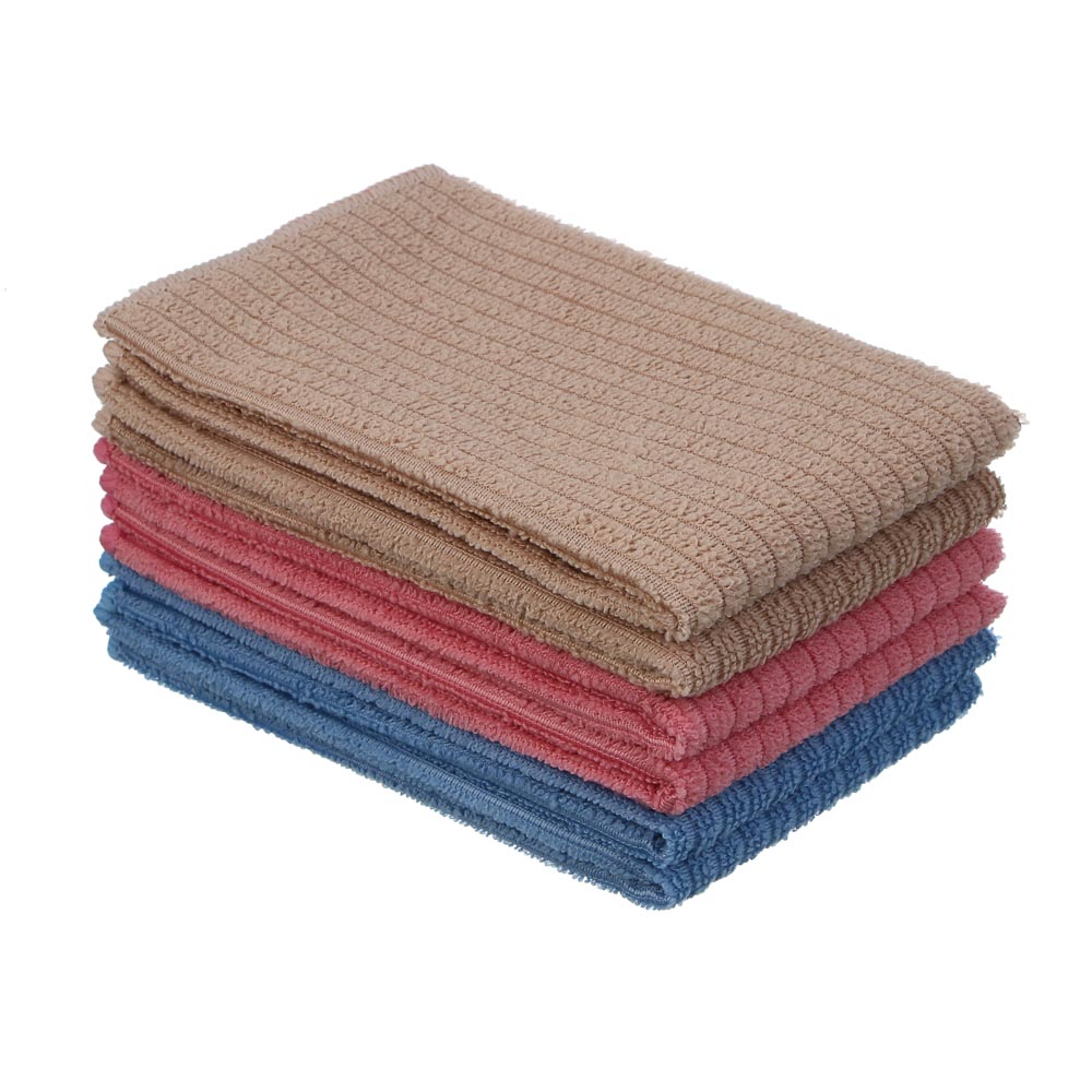 VETTA Набор салфеток из микрофибры, 6 шт, 30х35см, 230г/кв.м, 3 цвета, арт.№ 448-009