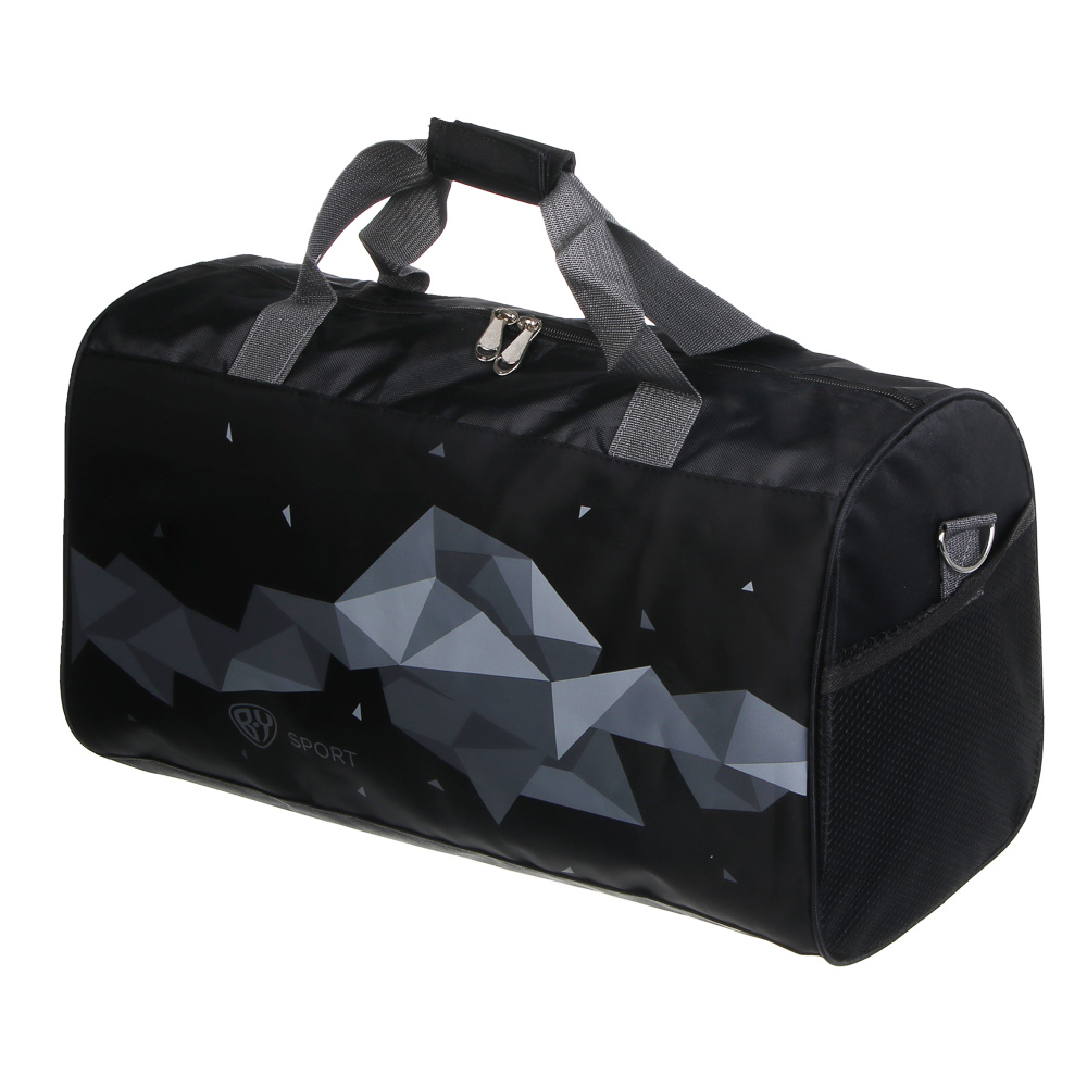 Сумка спортивная тм BY SPORT, 48x28x22см, полиэстер 420D, ПВХ, арт.№ 204-040