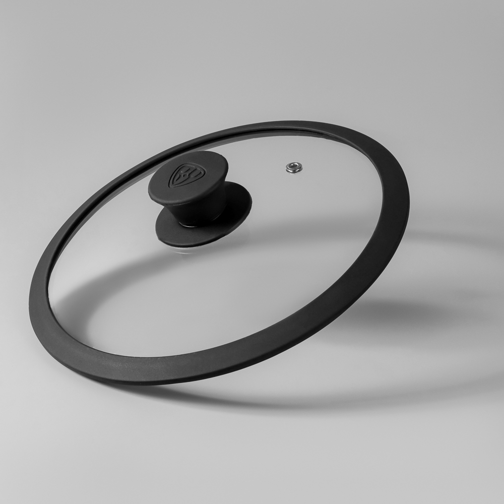 SATOSHI Крышка стекло/силикон с ручкой, 22см, арт.№ 848-070