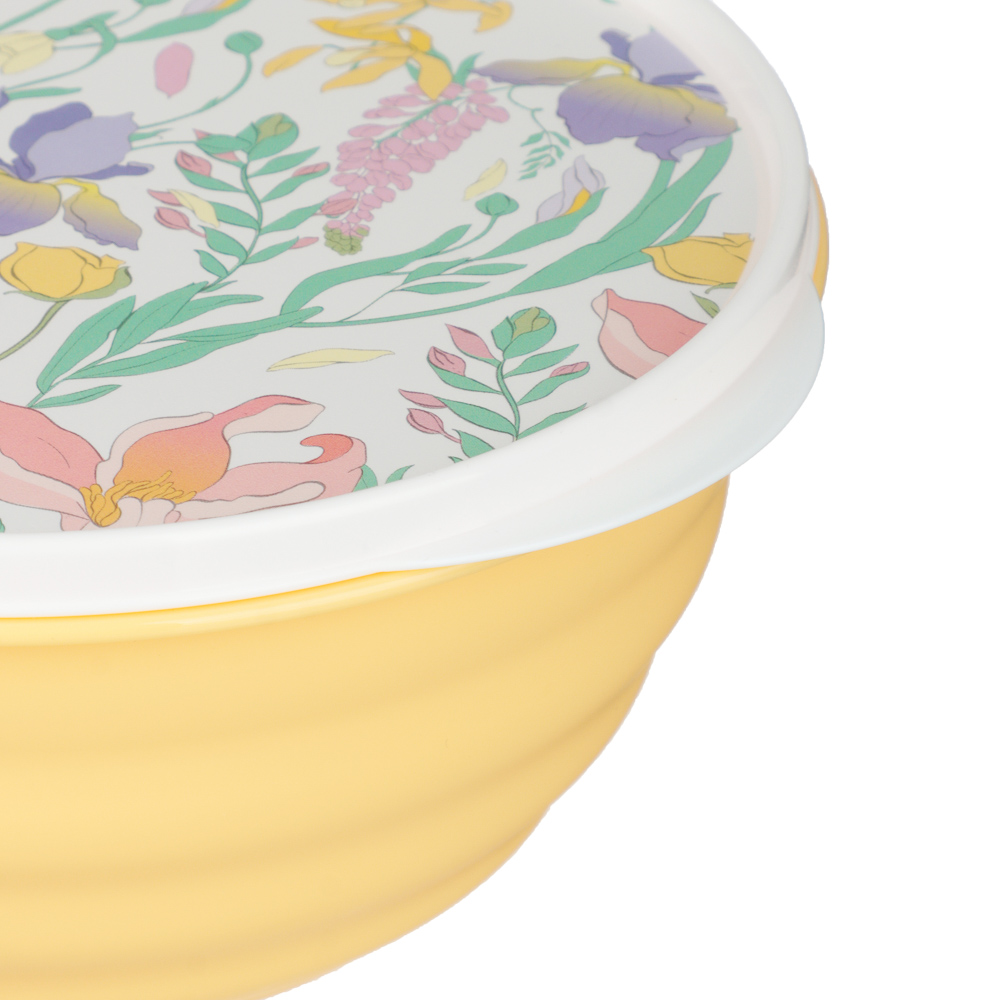 Ботаника Миска Latina 1,1л с крышкой, пластик, 3 цвета, арт.№ 861-570