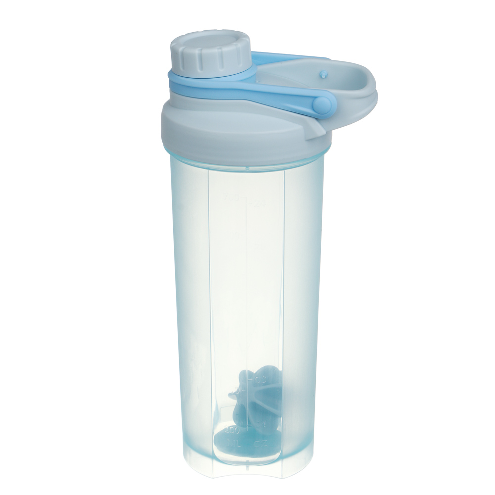 Шейкер спортивный тм BY SPORT, 700мл, 24х11см, пластик PP, 3 цвета, арт.№ 088-146