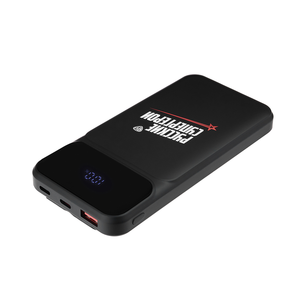 BY Герои Аккумулятор мобильный, 10000мАч, встроенные кабели, индик.заряда, светящийся логотип, арт.№ 031-105