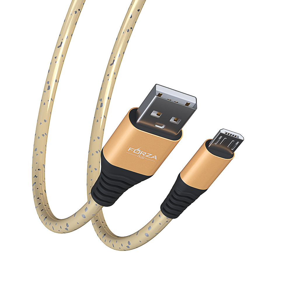 Кабель для зарядки USB(A)-microUSB FORZA Звёздное небо, 1м, 2А, 4 цвета, пакет, арт.№ 916-224