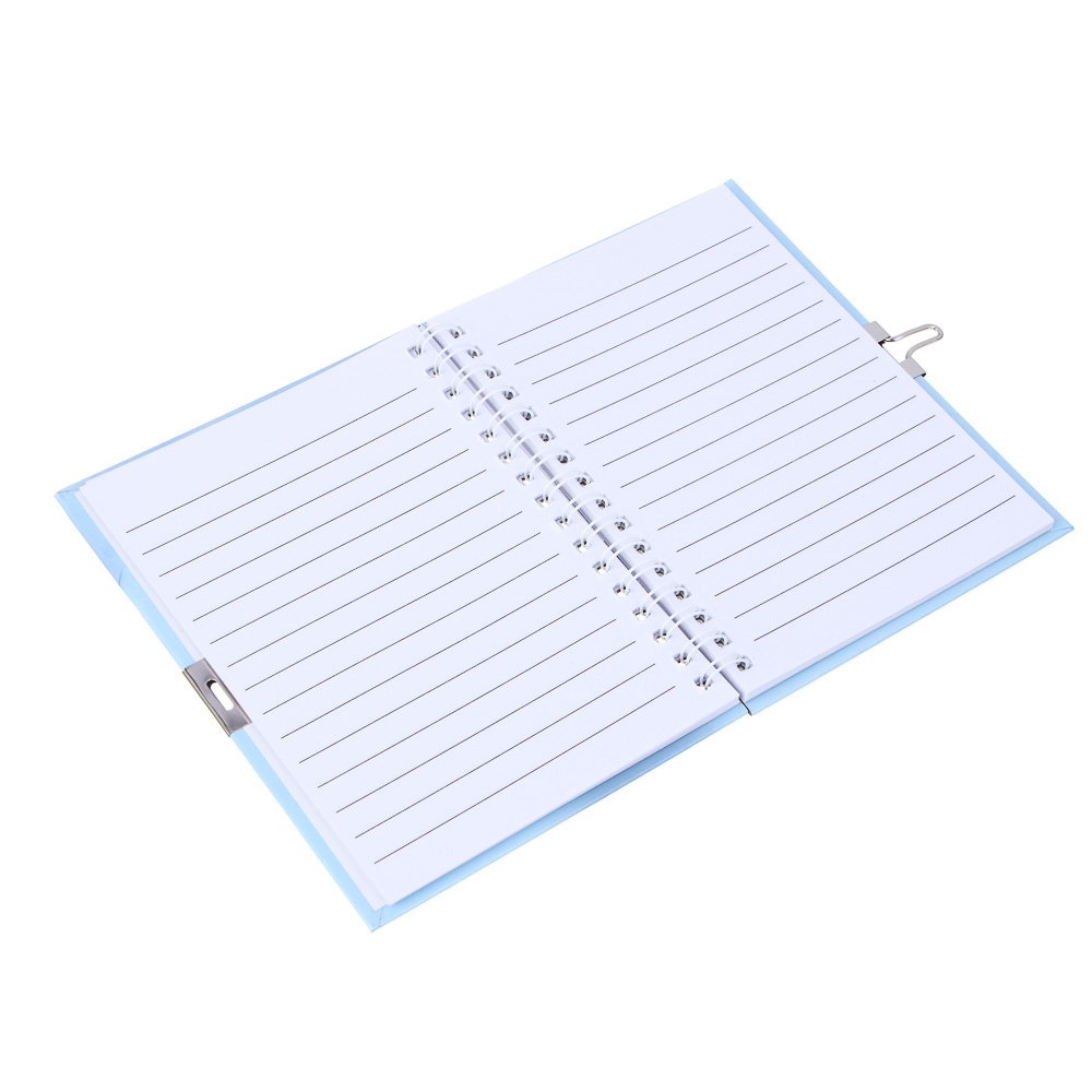 Записная книжка с замком, на спирали, 11x15см, 48 л., 4 дизайна, Кавайи, арт.№ 574-069