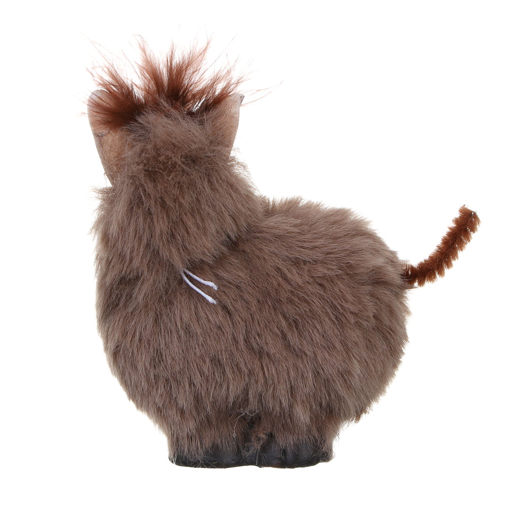 СНОУ БУМ Фигурка лошади 5.8x4.5x8 см, керамика, искусственный мех, арт.№ 398-869