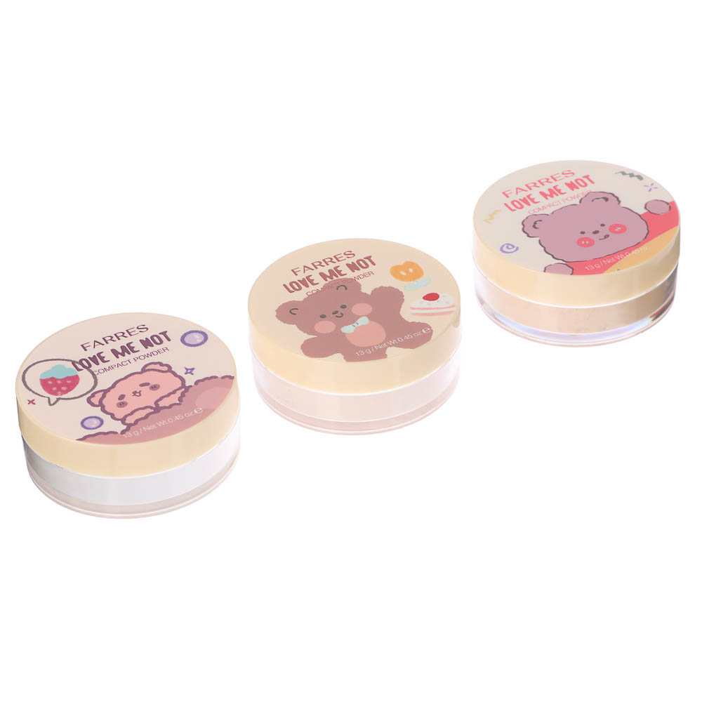 Пудра рассыпчатая матирующая HD-эффект "Love Me Not" тм Farres 13 г, арт.№ 330-667