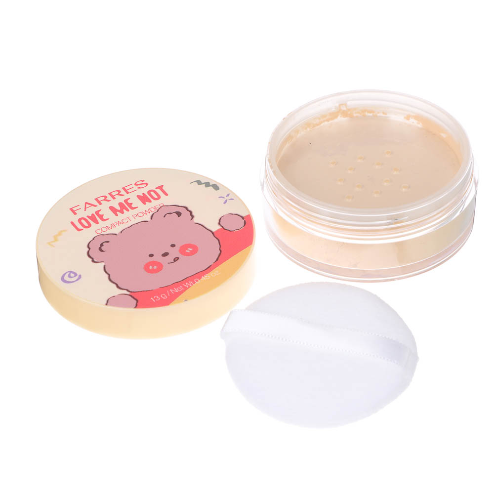 Пудра рассыпчатая матирующая HD-эффект "Love Me Not" тм Farres 13 г, арт.№ 330-667