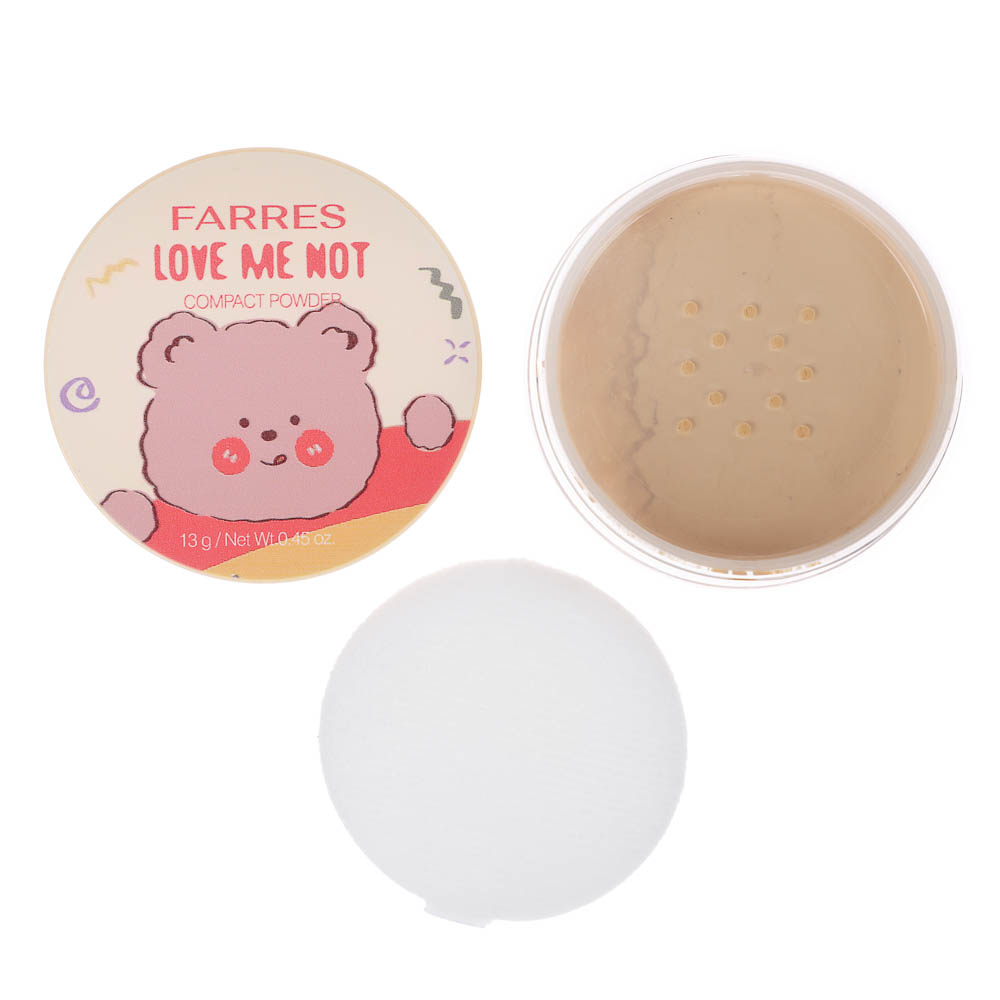 Пудра рассыпчатая матирующая HD-эффект "Love Me Not" тм Farres 13 г, арт.№ 330-667