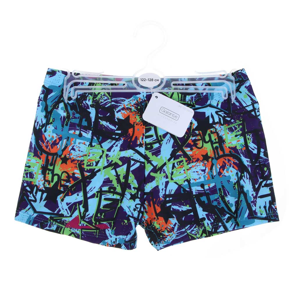 GALANTE Граффити Плавки купальные для мальчика, р-р 122-128, 82% полиэстер, 18% эластан, арт.№ 331-041