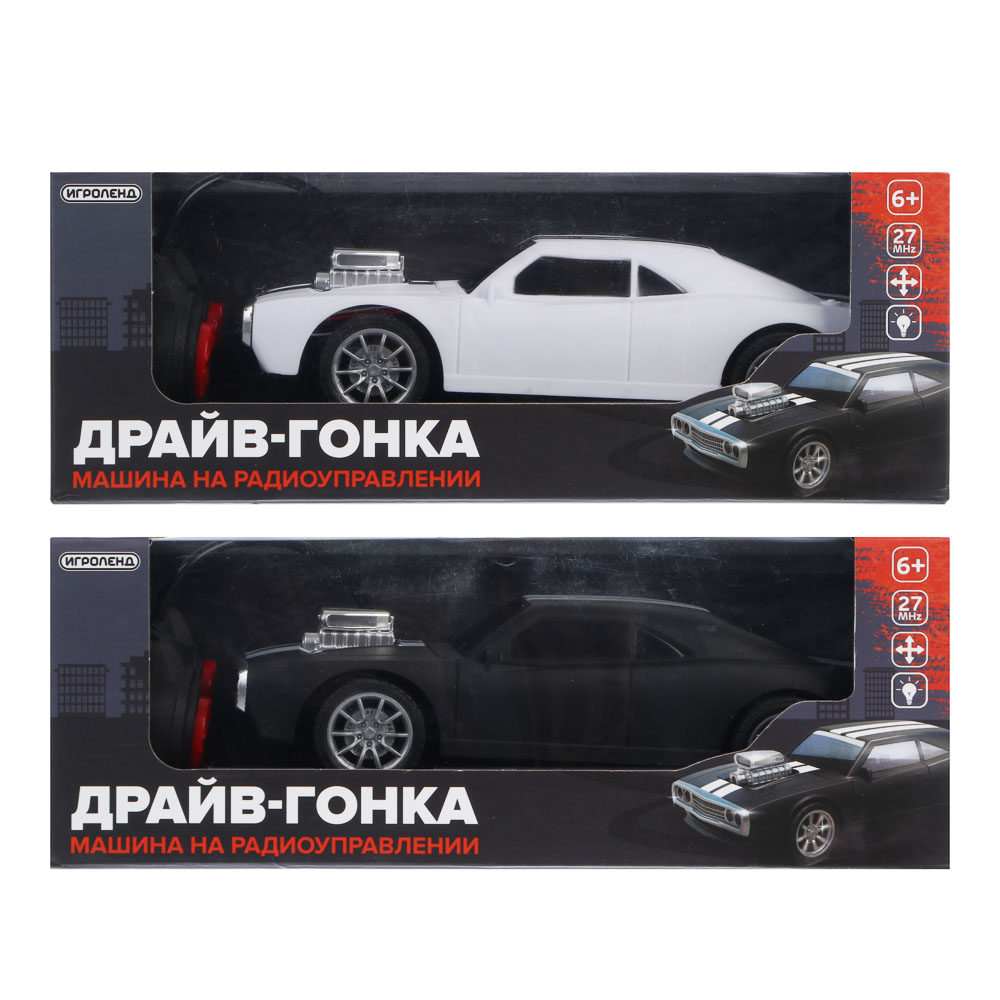 Машинка на радиоуправлении, тм ИГРОЛЕНД, "Драйв-гонка", 4-канальн. пульт, свет, 5хАА, PP, арт.№ 293-247