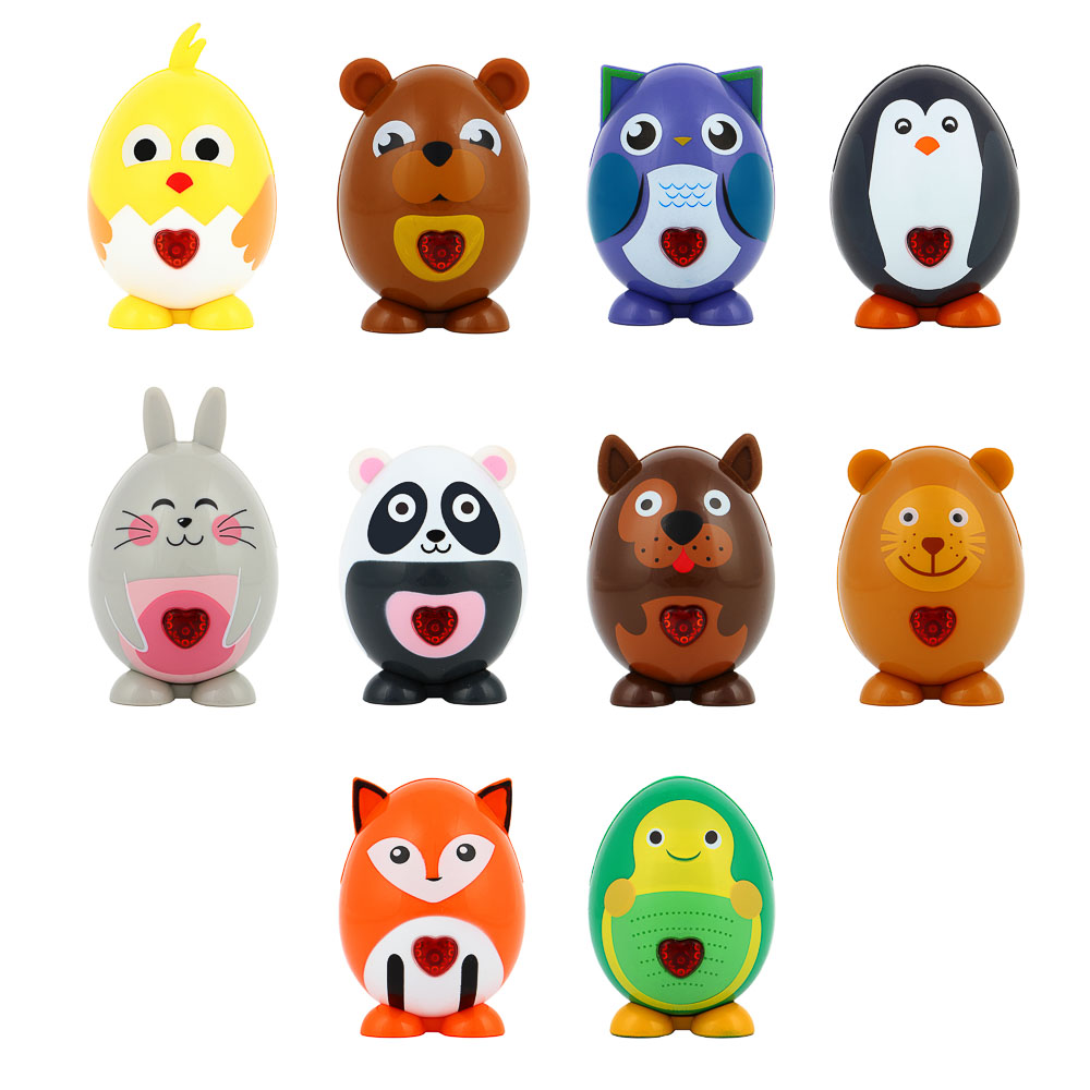 ИГРОЛЕНД Питомец интерактивный, свет, звук, пластик, 5х9х5см, 12 дизайнов, арт.№ 272-669