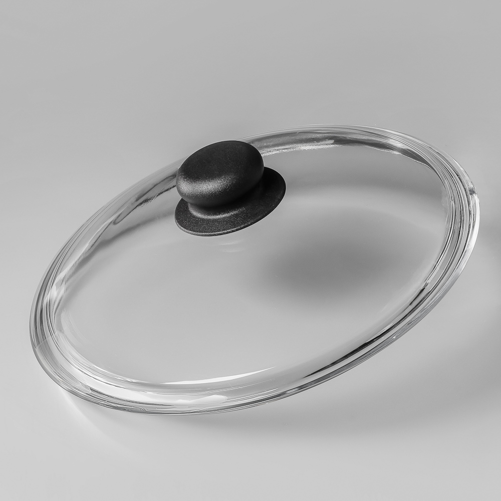 SATOSHI Крышка стеклянная безободковая с ручкой 24см, арт.№ 848-316