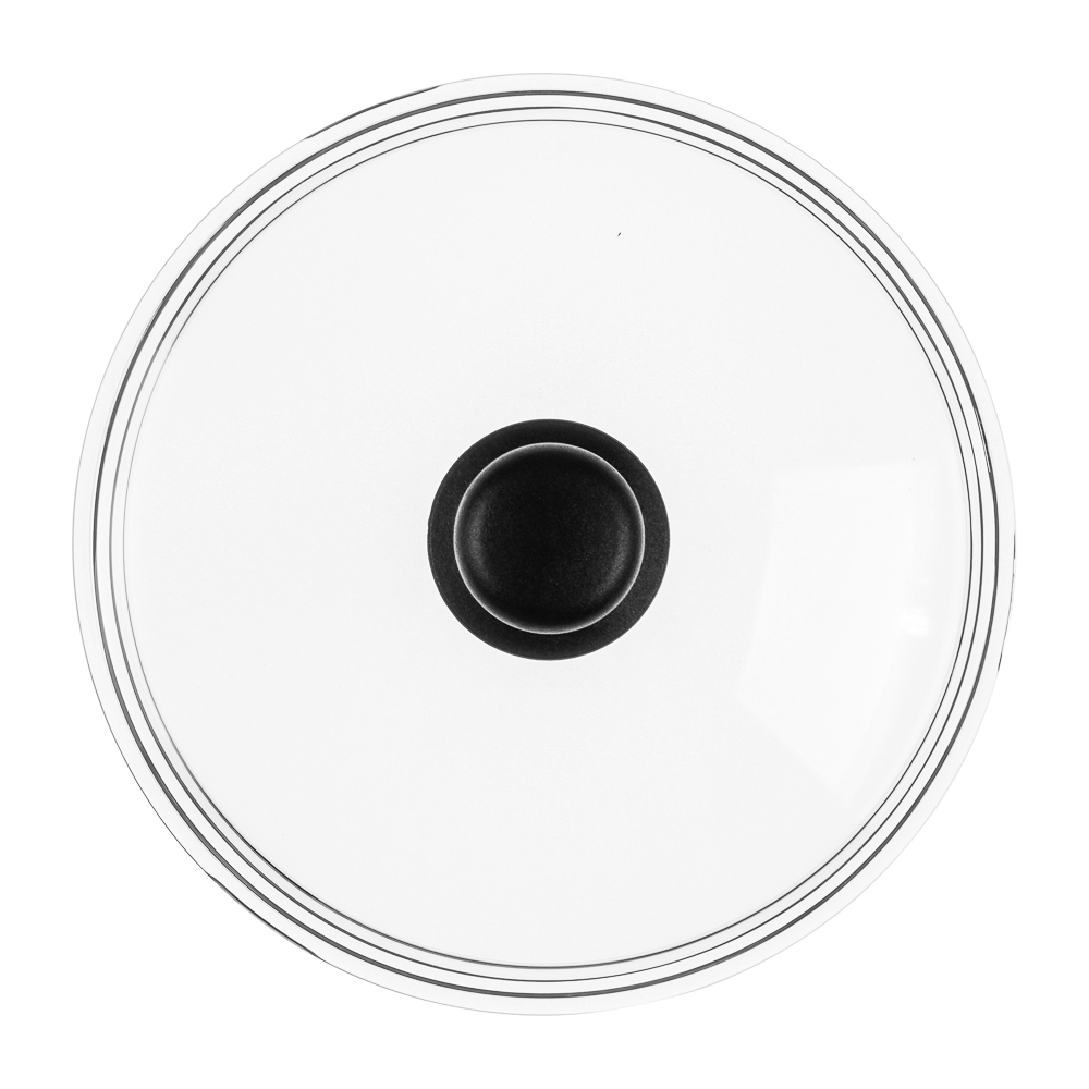 SATOSHI Крышка стеклянная безободковая с ручкой 24см, арт.№ 848-316