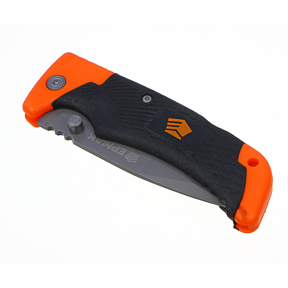 Нож туристический складной тм ЕРМАК, 19(8,5х0,25)см, ручка двухкомпонентная, арт.№ 633-003