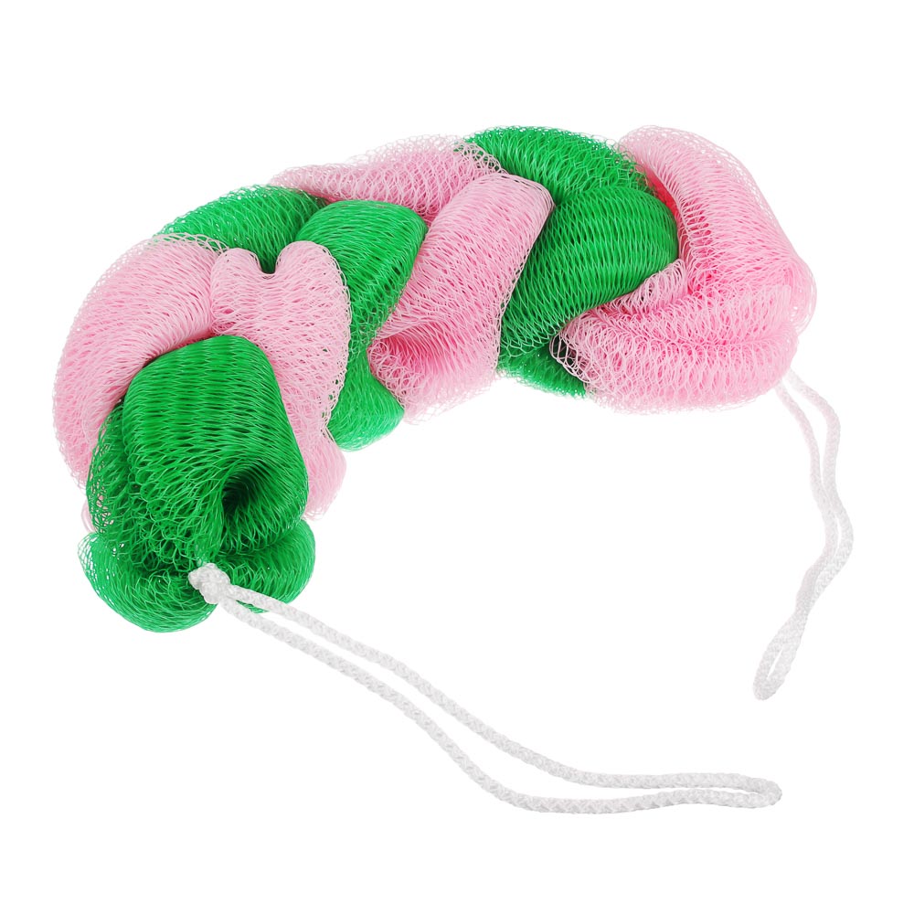 Мочалка косичка, нейлон, 50г, 6 звеньев, арт.№ 361-126