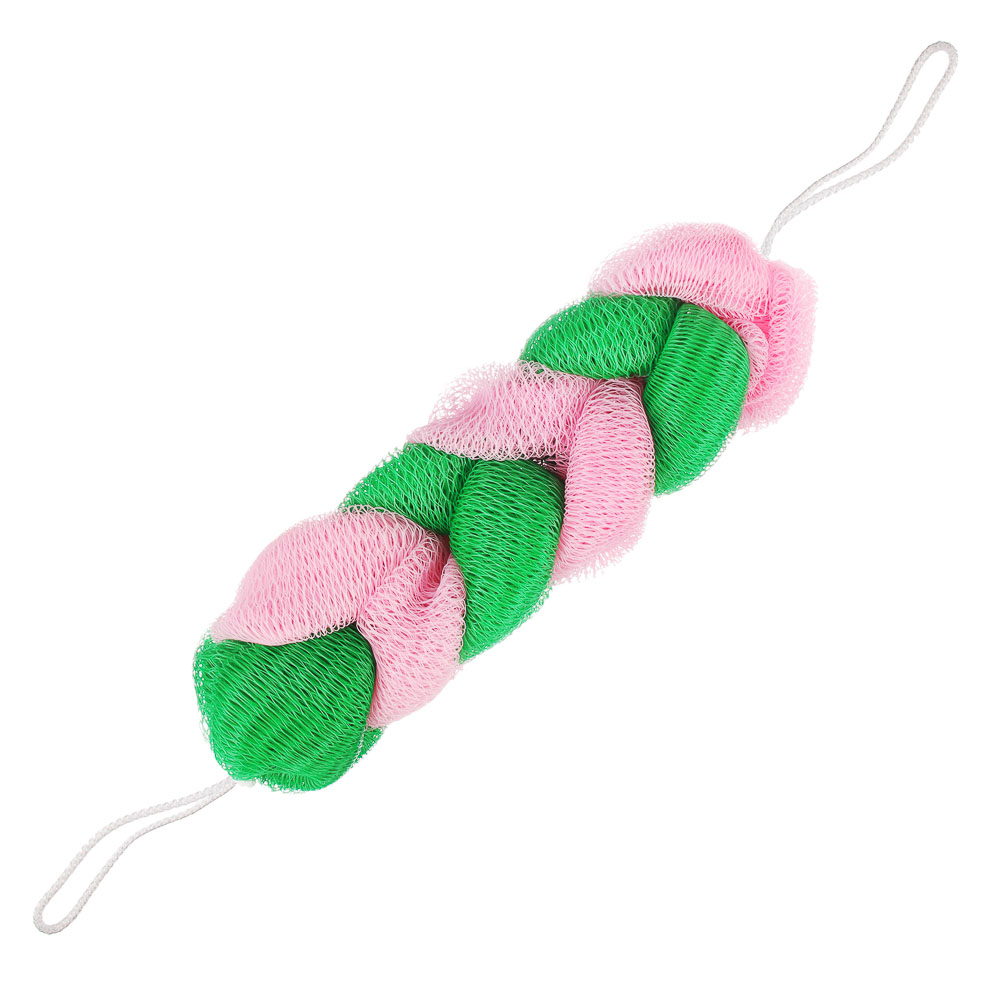 Мочалка косичка, нейлон, 50г, 6 звеньев, арт.№ 361-126
