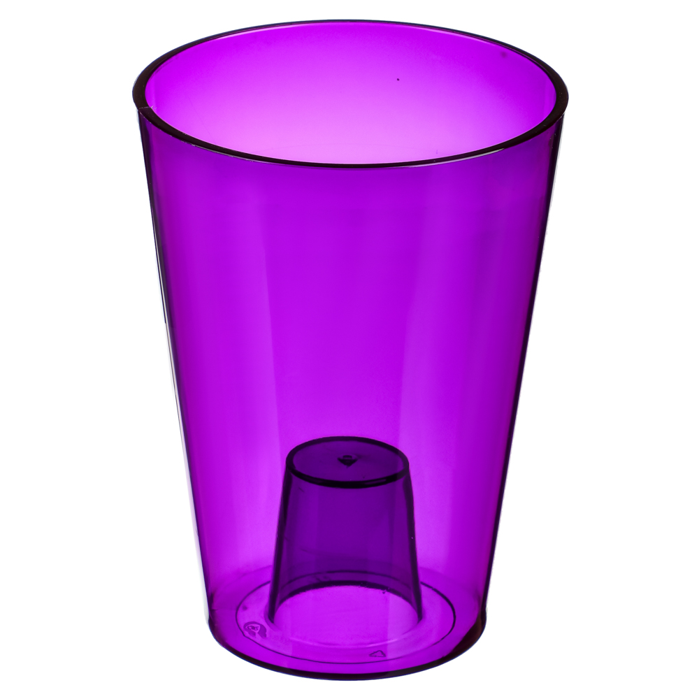 Кашпо КРОКУС, сиреневый 1,3л, пластик, арт.№ 164-266