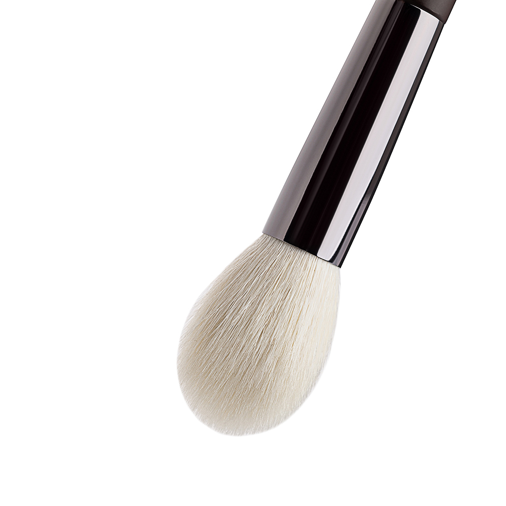 ЮНИLOOK Кисть для румян и сухих текстур, натуральный ворс, дерево, металл, 18см, арт.№ 357-273