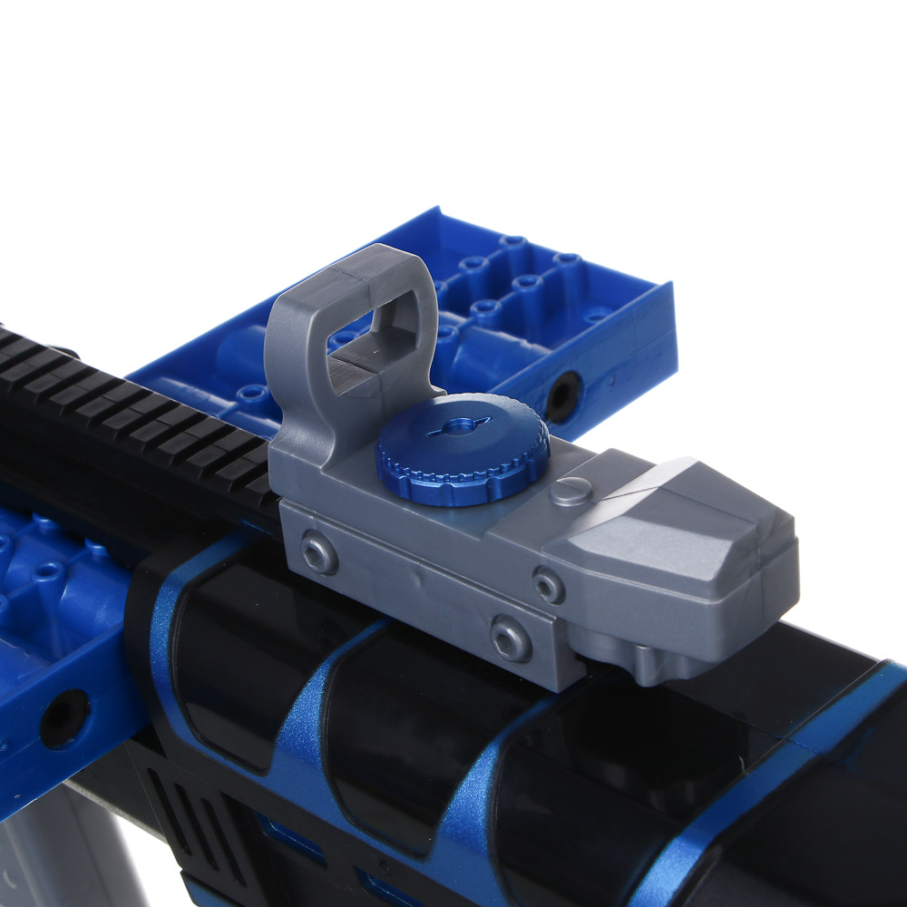 ИГРОЛЕНД Автомат "Двойной удар", стреляет мягкими пулями, 8 шт, ЭВА, ПП, 50,5х7х19,6 см, арт.№ 261-789