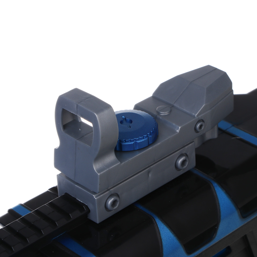 ИГРОЛЕНД Автомат "Двойной удар", стреляет мягкими пулями, 8 шт, ЭВА, ПП, 50,5х7х19,6 см, арт.№ 261-789