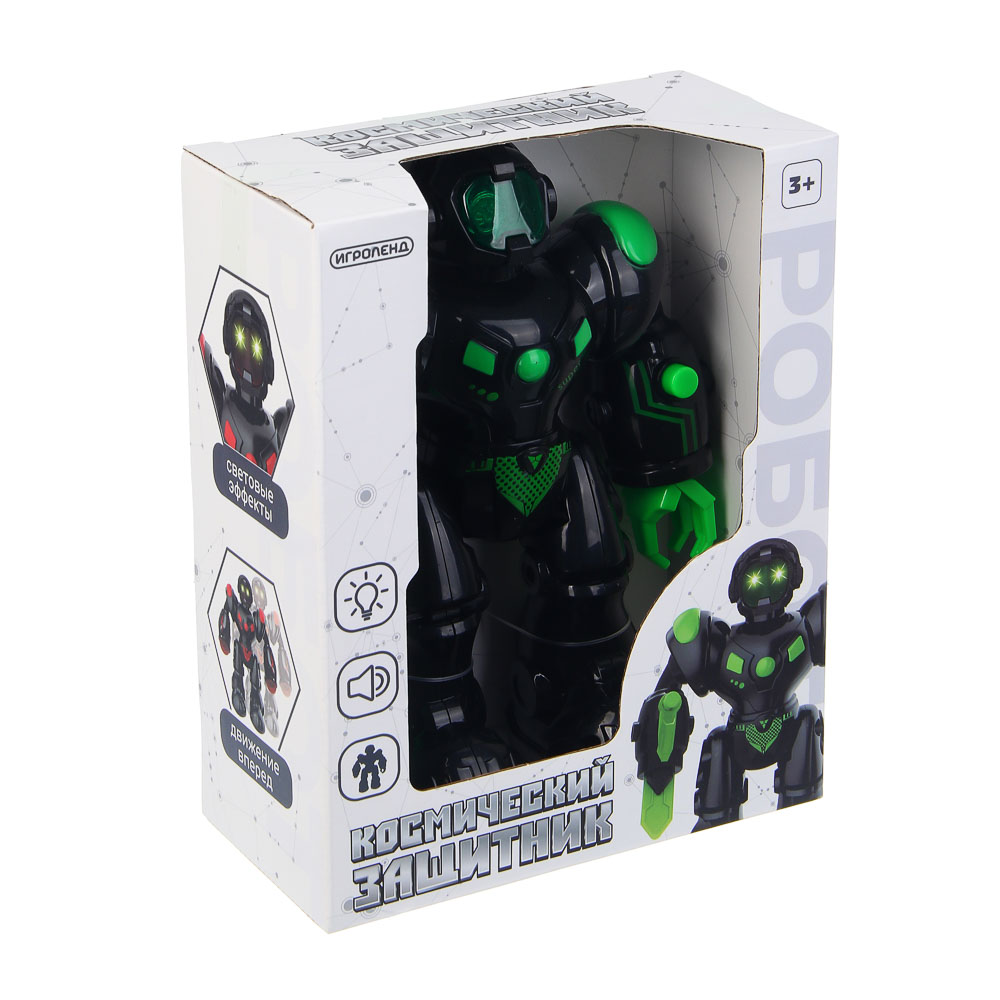 ИГРОЛЕНД Робот "Космический защитник", свет, звук, 3хААА, ABS, 27х16х12 см, 2 дизайна, арт.№ 296-130